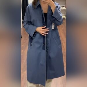 Tiger of Sweden trench coat in midnight blue NWT